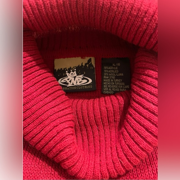 Like new!! Vintage Japanese Band X PNB Nation Clothing Sweater XL - Picture 2 of 7